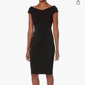 Adrianna Papell Sheath Dress Plus Size 18W Black